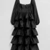 Flash Sale & Other Stories Robe Midi à Volants Noir