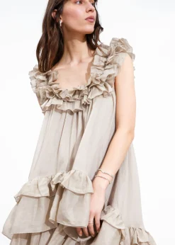Cheap & Other Stories Robe Midi à Volants Sur Plusieurs Niveaux