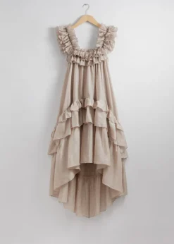 Cheap & Other Stories Robe Midi à Volants Sur Plusieurs Niveaux