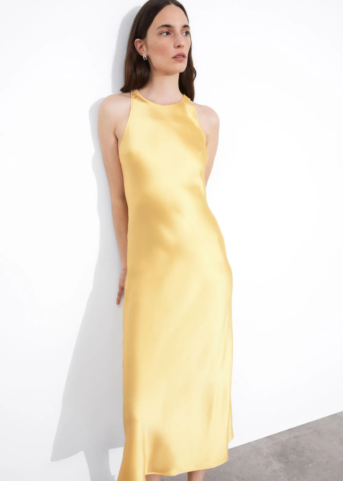 Clearance & Other Stories Robe Midi Ajustée En Satin