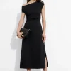 Discount & Other Stories Robe Midi Asymétrique