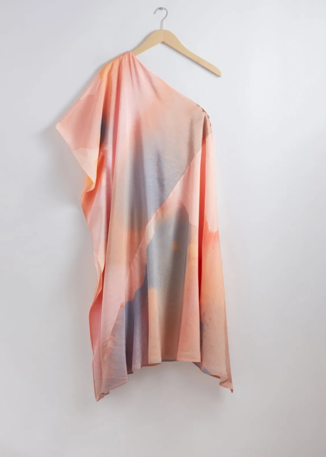 Outlet & Other Stories Robe Midi Asymétrique Imprimé orange