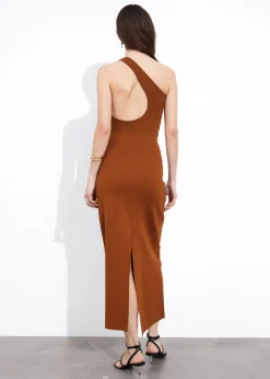 Best & Other Stories Robe Midi Asymétrique Marron