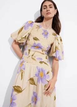 Fashion & Other Stories Robe Midi Asymétrique à Smocks