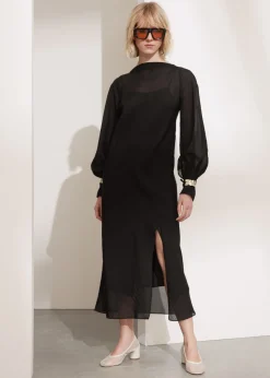 Hot & Other Stories Robe Midi Avec Liens Aux Poignets Noir