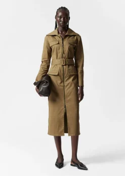 Store & Other Stories Robe Midi Ceinturée De Style Utilitaire