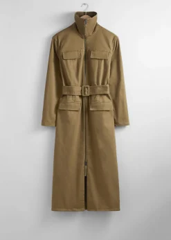 Store & Other Stories Robe Midi Ceinturée De Style Utilitaire