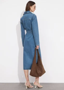 Store & Other Stories Robe Midi Ceinturée De Style Utilitaire