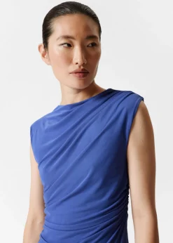 Store & Other Stories Robe Midi Drapée Sans Manches