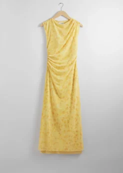 Store & Other Stories Robe Midi Drapée Sans Manches