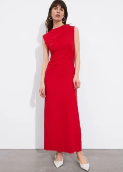 Store & Other Stories Robe Midi Drapée Sans Manches