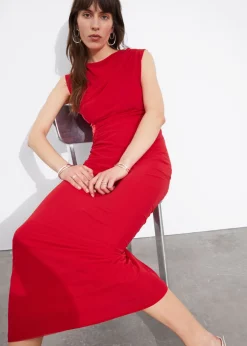 Store & Other Stories Robe Midi Drapée Sans Manches