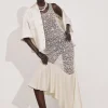 Cheap & Other Stories Robe Midi En Crochet Perlé Blanc