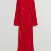 Outlet & Other Stories Robe Midi En Satin Rouge