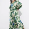 Hot & Other Stories Robe Midi En Satin à Encolure En V