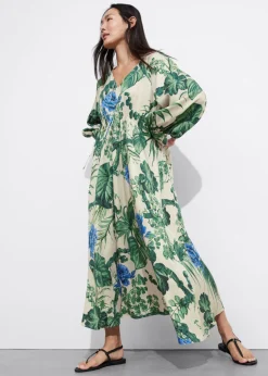 Hot & Other Stories Robe Midi En Satin à Encolure En V