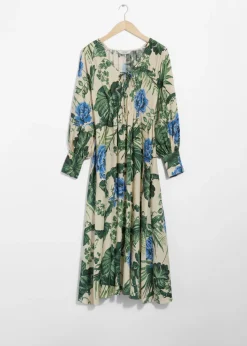 Hot & Other Stories Robe Midi En Satin à Encolure En V