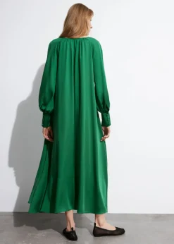 Hot & Other Stories Robe Midi En Satin à Encolure En V