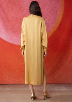 Store & Other Stories Robe Midi Fluide Jaune