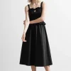 New & Other Stories Robe Midi Froncée