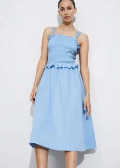 New & Other Stories Robe Midi Froncée