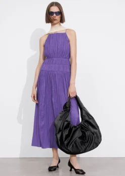 Flash Sale & Other Stories Robe Midi Froncée Sans Manches