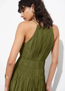 Flash Sale & Other Stories Robe Midi Froncée Sans Manches