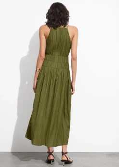 Flash Sale & Other Stories Robe Midi Froncée Sans Manches