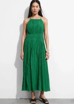 Flash Sale & Other Stories Robe Midi Froncée Sans Manches
