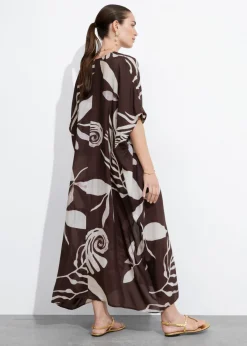 Clearance & Other Stories Robe Midi Imprimée Imprimé brun