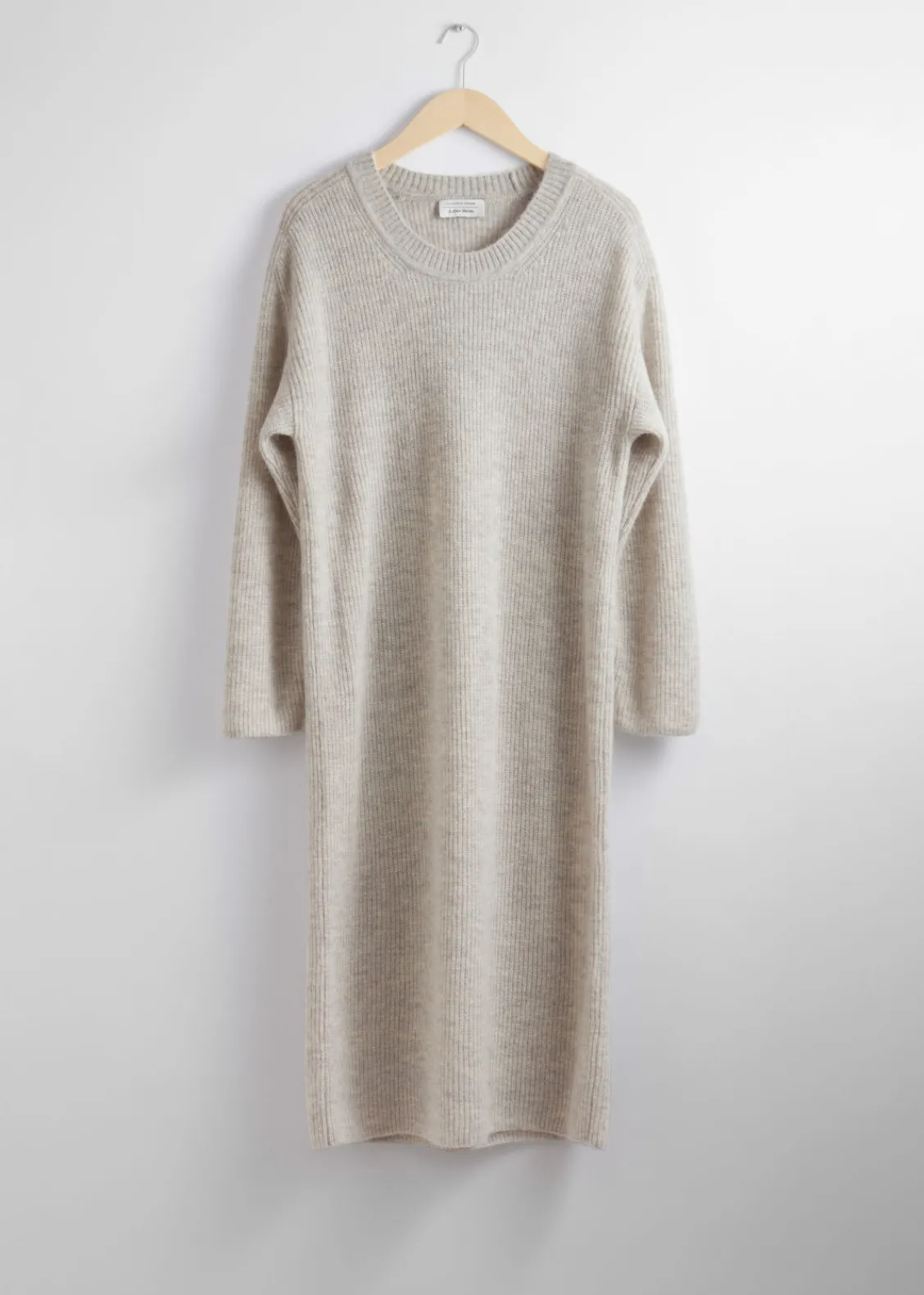 Outlet & Other Stories Robe Midi Oversize En Maille Taupe