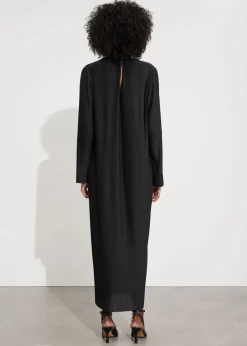 Cheap & Other Stories Robe Midi Plissée Noir