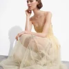 Cheap & Other Stories Robe Midi Transparente De Style Corset Beige