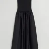 New & Other Stories Robe Midi Tube Noir