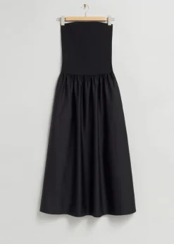 New & Other Stories Robe Midi Tube Noir