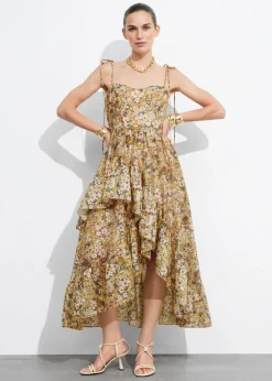 Outlet & Other Stories Robe Midi Volantée à Bretelles