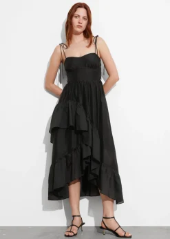 Outlet & Other Stories Robe Midi Volantée à Bretelles