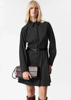Best & Other Stories Robe-chemise Courte Habillée Gris foncé