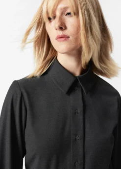 Best & Other Stories Robe-chemise Courte Habillée Gris foncé