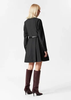 Best & Other Stories Robe-chemise Courte Habillée Gris foncé