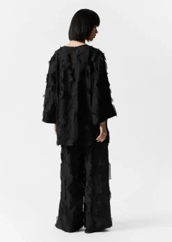 Cheap & Other Stories Robe-tunique Courte à Franges Noir