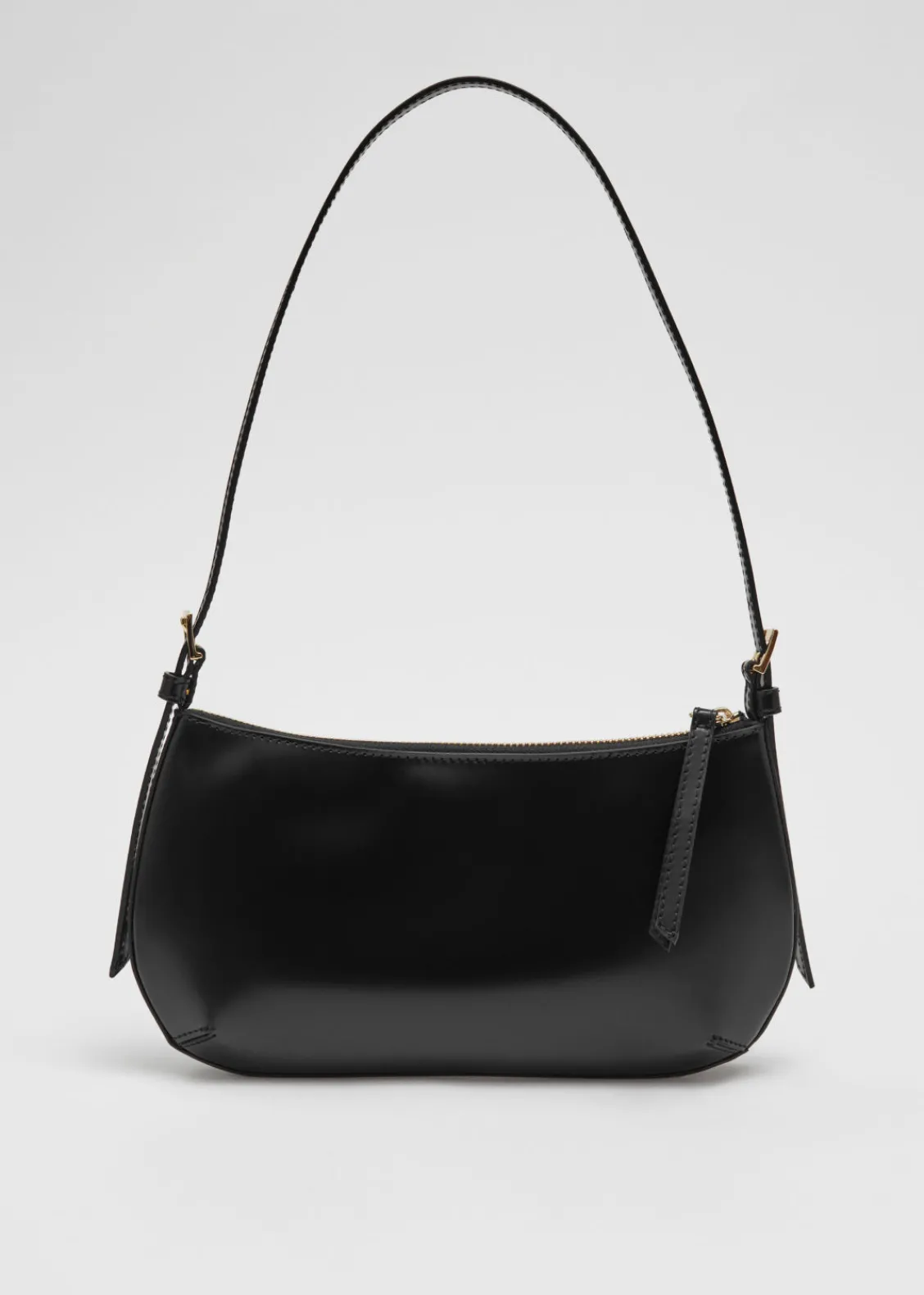 Store & Other Stories Sac à Bandoulière En Cuir Brillant