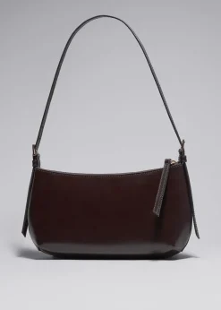 Store & Other Stories Sac à Bandoulière En Cuir Brillant