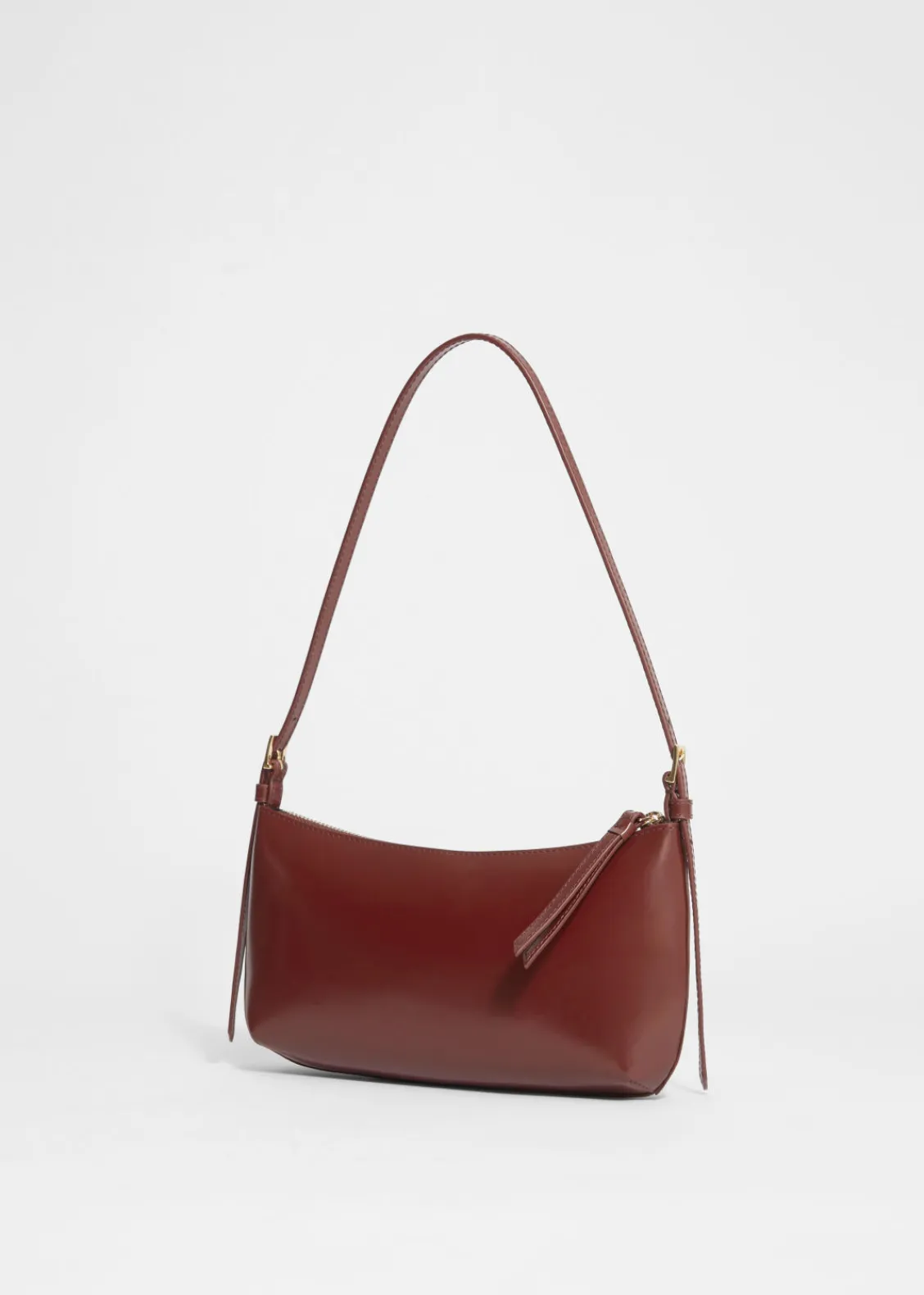 Store & Other Stories Sac à Bandoulière En Cuir Brillant