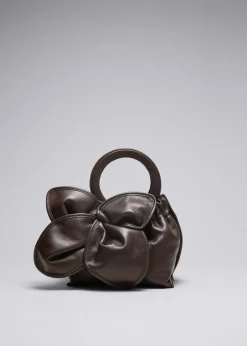 Sale & Other Stories Sac En Cuir à Fleur Acajou