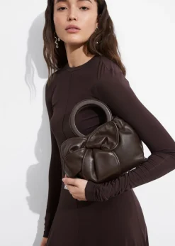 Sale & Other Stories Sac En Cuir à Fleur Acajou