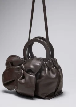 Sale & Other Stories Sac En Cuir à Fleur Acajou