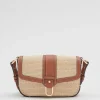 Flash Sale & Other Stories Sac En Paille à Bordures En Cuir Beige