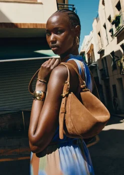 Store & Other Stories Sac Porté épaule En Daim Marron
