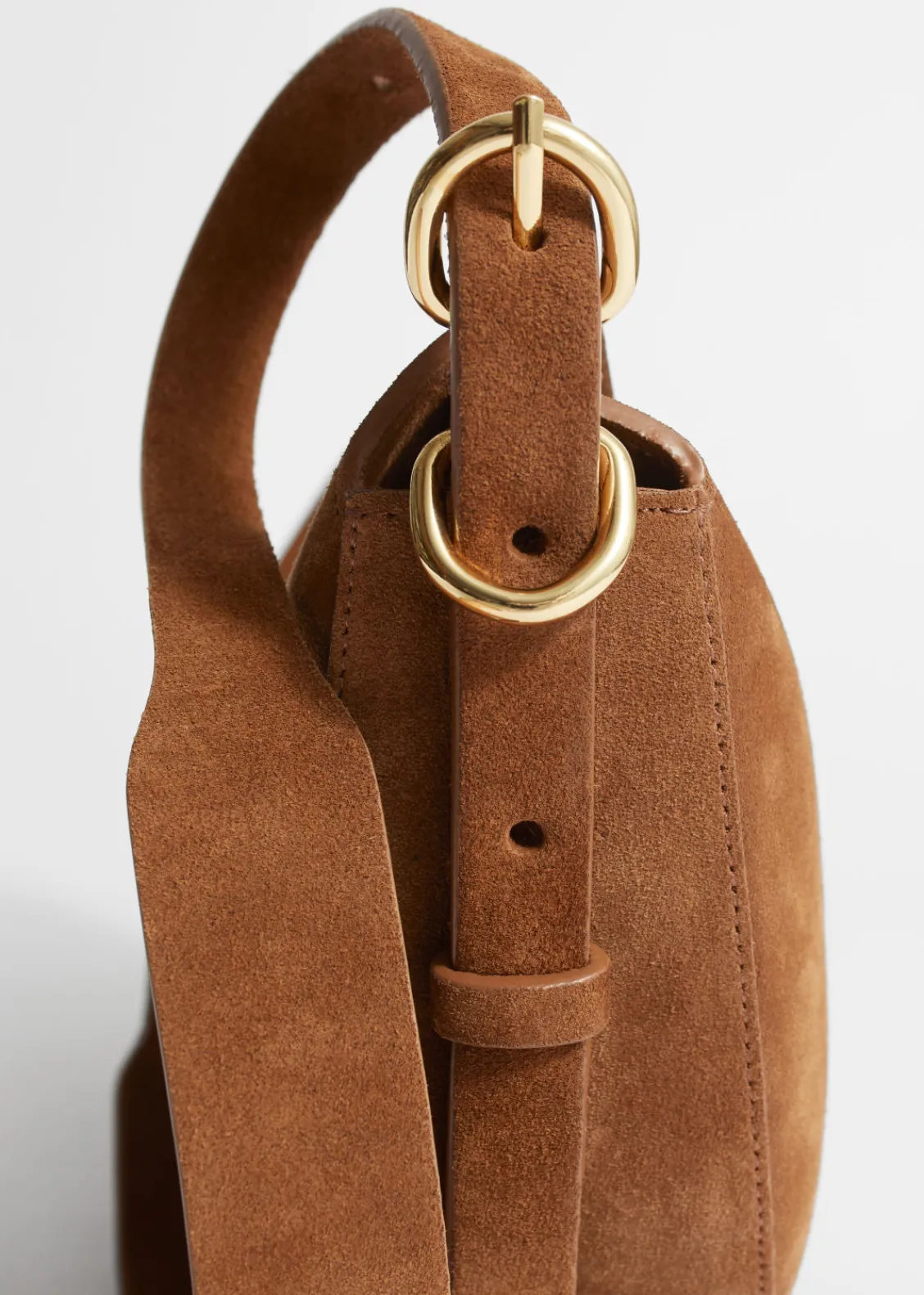 Store & Other Stories Sac Porté épaule En Daim Marron